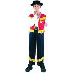 Clown Kinderkostuum Cowboy 7-9 jaar
