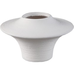 PTMD Vaas Rinder - 19x19x12 cm - Keramiek - Wit