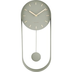 Karlsson - Wandklok Pendulum Charm - Jungle groen- Ø20cm