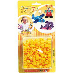 Hama Maxi Strijkkralen Geel 250 Stuks