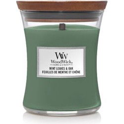 Mint Leaves & Oak Large Candle