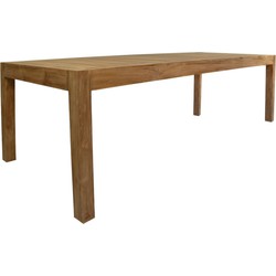 HSM Collection-Rechthoekige Tuintafel Aruba-260x100x76-Naturel-Teak