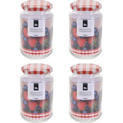 14x stuks jam pot met draaideksel 370 ml - Weckpotten