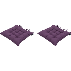 Madison - Zitkussen Panama Purple - 46x46cm - 2 Stuks