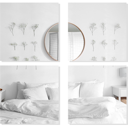MISOU Plakspiegel - Zelfklevende Spiegel Vierkant - Wandspiegel - Rechthoek - Set van 4 - 40x40cm - Wanddecoratie - Miroir Mural