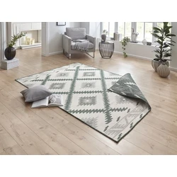 Binnen & Buitenkleed Omkeerbaar - Malibu Groen/Crème - 80 X 250 CM