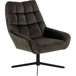 Fauteuil Bruin Stof - 76x73x89cm - Stora