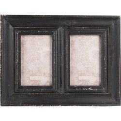 Clayre & Eef Fotolijst Zwart Hout