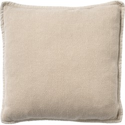 Dutch Decor BOWIE - Sierkussen 45x45 cm - van gewassen katoen - Pumice Stone - beige - Dutch Decor