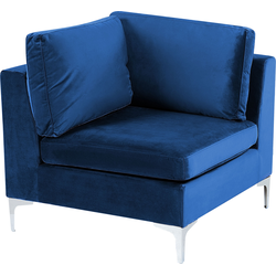 EVJA - Hoekstuk - Marineblauw - Fluweel