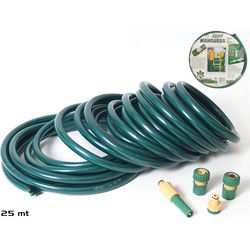 Gerimport Tuinslang - 25 Meter - met Sproeier en Koppelstukken - 5-Delig