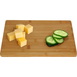 Excellent Houseware Snijplank bamboe hout - 35 x 20 cm - keuken serveerplanken - Snijplanken