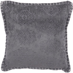 Beliani MELUR - Sierkussen-Grijs-Viscose