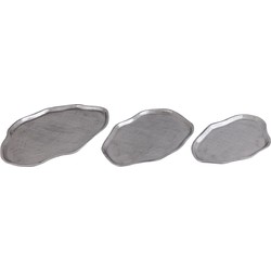 PTMD Plateau Louiza - 35x50x2 cm - Aluminium - Zilver