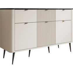 Meubella - Dressoir Mace - Beige - 130 cm