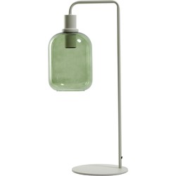 Light&living Tafellamp 26x20x60 cm LEKAR licht grijs+groen glas hoog