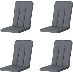 Madison -  Tuinkussen Exelsior/primero/Balero  Rib grey - Ca. 110x48 cm - Set van 4