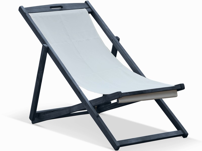 Lanterfant® Strandstoel Anna - In drie standen verstelbaar – Opklapbaar – Grey - 