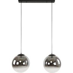 Hanglamp Rond - Zwart 2-Lichts - 110x40x150cm