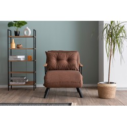 Slaapfauteuil Sando Licht Bruin