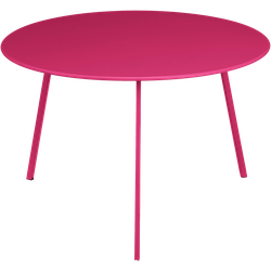 Mica Decorations Seatle Bijzettafel voor Buiten - H38 x Ø58 cm - Metaal - Fuchsia