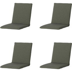 Madison -  Stapelstoelkussen Manchester green - Ca. 97x49 cm - Set van 4