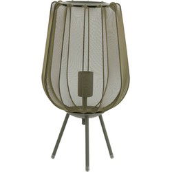 Light & Living - tafellamp - Plumeria - groen - polyester - E27 - 1874381