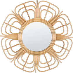 PASAKU - Wandspiegel - Natuurlijk  - Rotan