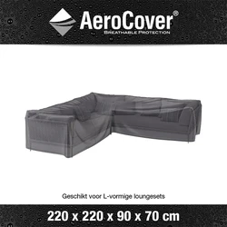 AeroCover | Loungesethoes 220 x 220 x 90 x 70(h) cm | L-vorm