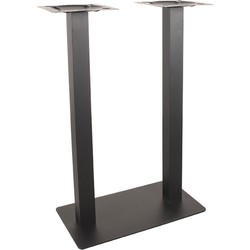 LABEL51 Bartafel Tafelpoot Dubbel - Zwart - Metaal - Dubbel - 108 cm