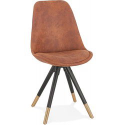 MAGGY design stoel 48x56x83 cm Bruin