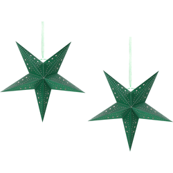 Beliani MOTTI - Wanddecoratie-Groen-Papier