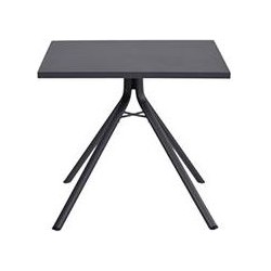 Rimini tafel 80x80 carbon black - Garden Impressions