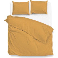 Zo!Home Dekbedovertrek Satinado Ochre Gold 240 x 200 220 cm + 2 slopen 60 x 70 cm