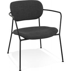 RIKA design loungestoel 66x71x71 cm Grijs