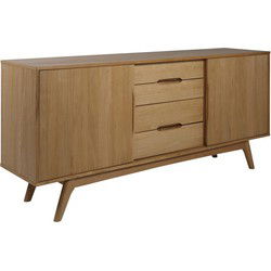Dressoir - Naturel Eiken - 180x44x84cm - Mylla