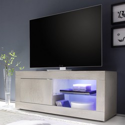 Kleine TV-meubel 1 deur zonder verlichting Initial - L140 cm