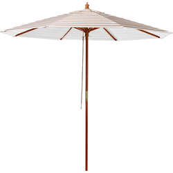 FERENTILLO - Parasol - Beige/Wit - 260 cm - Polyester