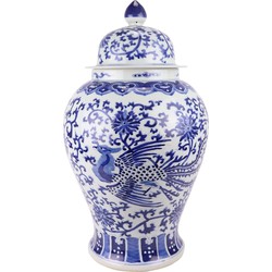 Fine Asianliving Chinese Gemberpot Porselein Handgeschilderd Phoenix