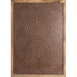 PTMD Wandpaneel Elasah - 76x3x102 cm - Hout - Bruin
