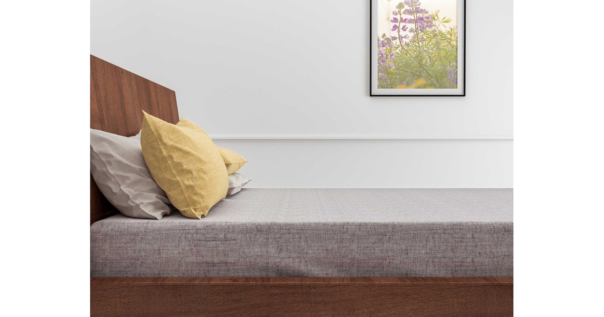 ZO! Home Lino katoen hoeslaken paars - lits-jumeaux (160x200) - rondom elastiek - prachtige uitstraling