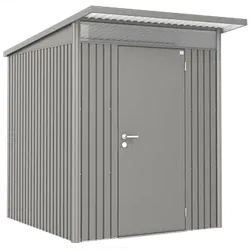 BIOHORT | Berging Avantgarde | Kwarts Grijs Metallic | A1 | 180 x 220 cm | Standaard deur