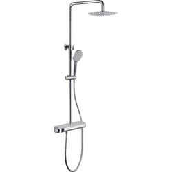 Luzzo® Varese Regendouche Thermostaat Met planchet -Chroom/Wit