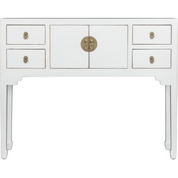 Fine Asianliving Chinese Sidetable Sneeuw Wit - Orientique Collectie