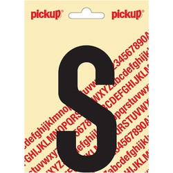 Plakletter Nobel Sticker zwarte letter S - Pickup