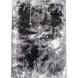 Tapijtenloods Vloerkleed Laagpolig Timeless Abstract Zwart - 200x290 CM