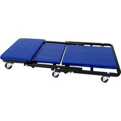 Rolbed, rolwagen, sleutelwagen, monteurskar, werkkruk, blauw