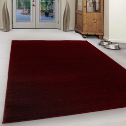 Tapijtenloods Basics Effen Vloerkleed Rood Laagpolig- 140x200 CM