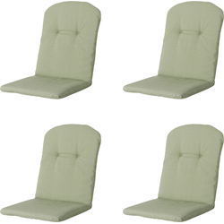 Madison -  Kuipstoelkussen Hoge Rug Panama sage - Ca. 96x45 cm - Set van 4