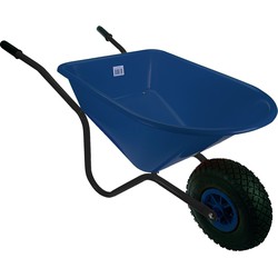 Kinderkruiwagen blauw/zwart metaal/kunststof